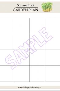 Printable Vegetable Garden Planner-Little Sprouts Learning