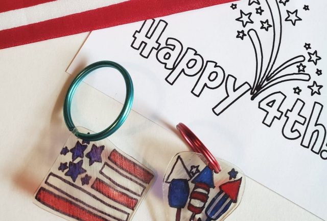 Printable Shrinky Dinks for the 4th of July-Little Sprouts Learning