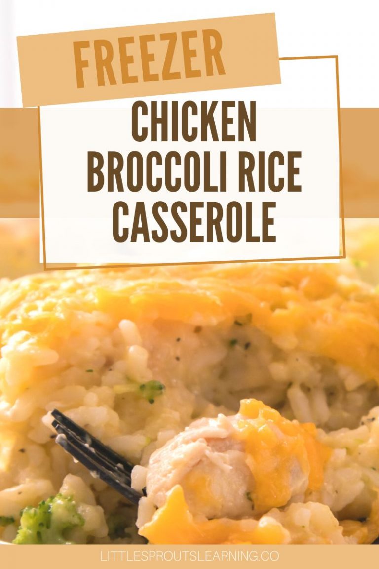 Freezer Chicken Broccoli Rice CasseroleLittle Sprouts Learning