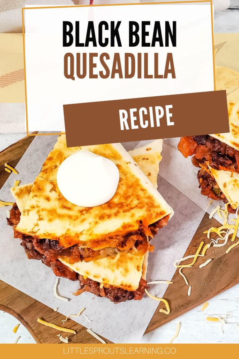 Black Bean Quesadilla RecipeLittle Sprouts Learning