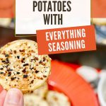 Air Fryer Garlic Potatoes with Everything Seasoning