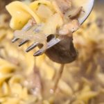 a fork full of stroganoff